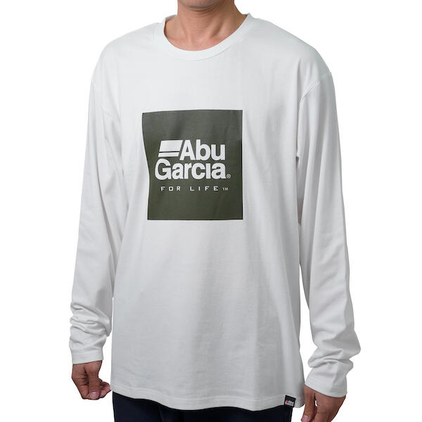 ABU GARCIA Bug Off Box Logo Long Sleeve T White/XL Wear buy at