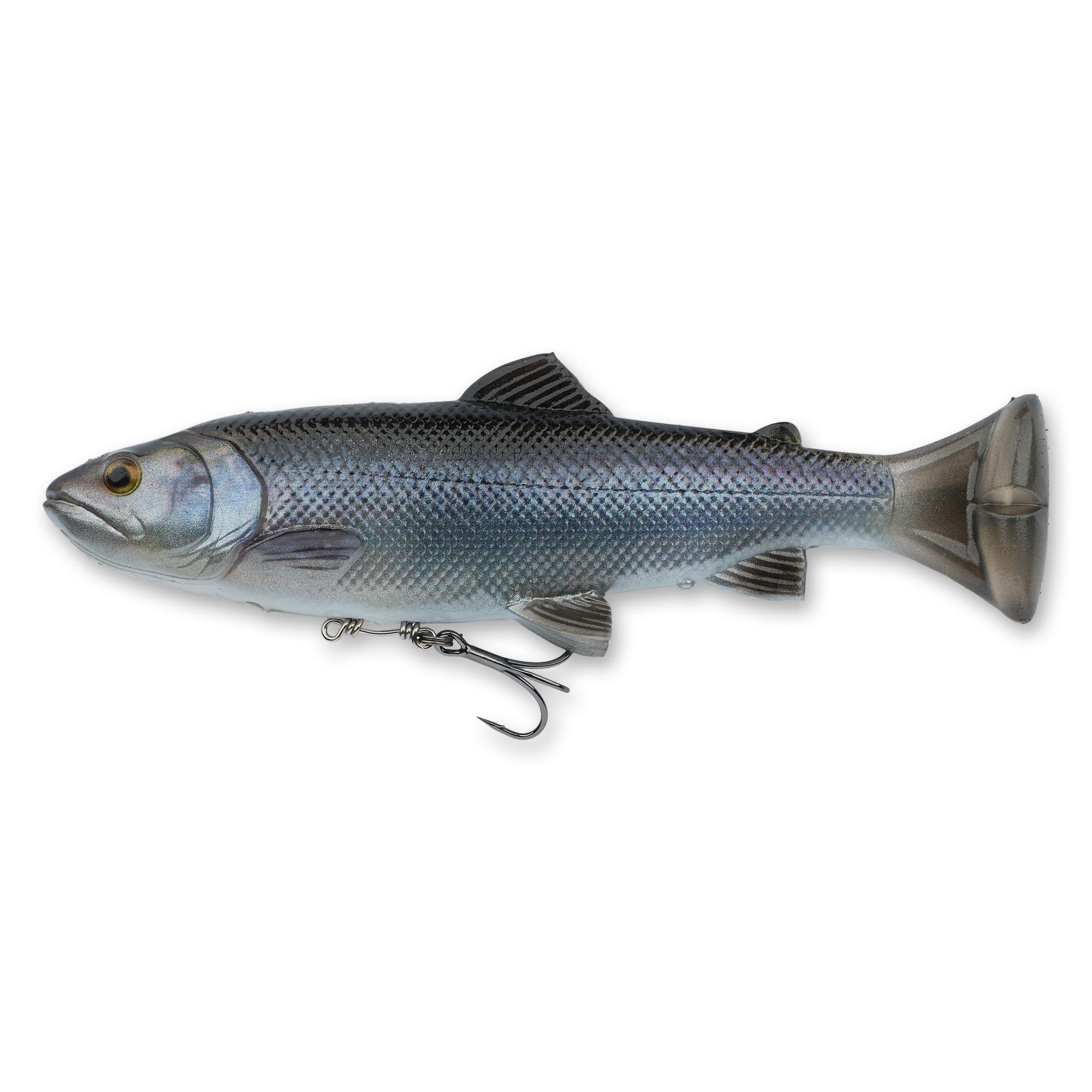 Savage Gear 4D SplitFin Pulse-Tail Trout Ghost Trout 8 in.